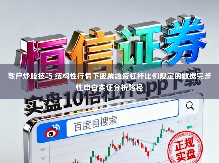 散户炒股技巧 结构性行情下股票融资杠杆比例规定的数据完整性审查实证分析路径