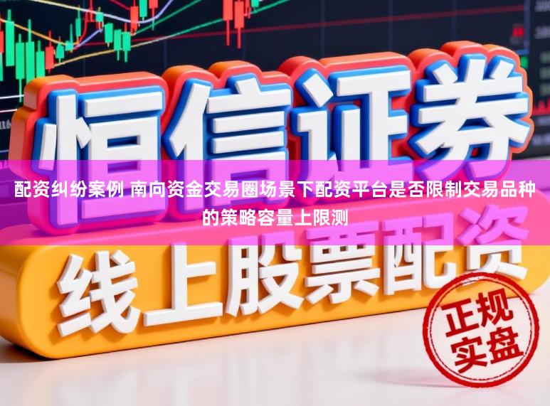 配资纠纷案例 南向资金交易圈场景下配资平台是否限制交易品种的策略容量上限测
